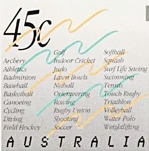 Stamp AUS 1994 Aug. 11th Brisbane World Masters Games