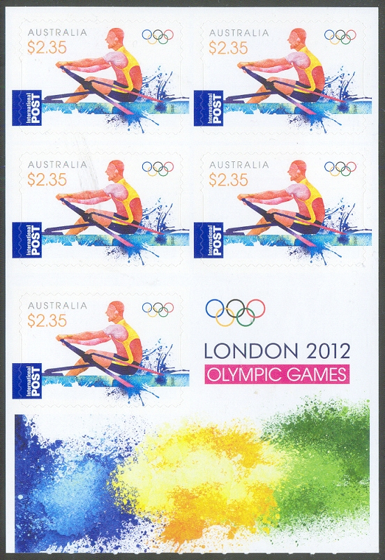 stamp aus 2012 og london booklet