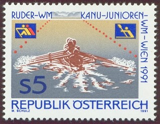 stamp aut 1991 aug. 20th wrc vienna mi 2036 4x