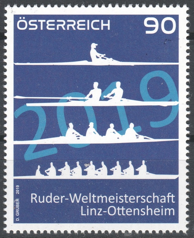 Stamp AUT 2019 Aug. 26th WRC Linz Ottensheim MI 3478