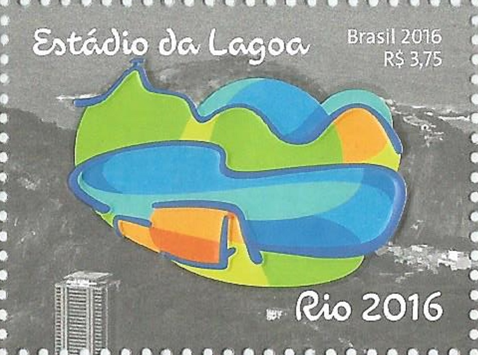 Stamp BRA 2016 OG Rio de Janeiro Olympic rowing and canoeing venue