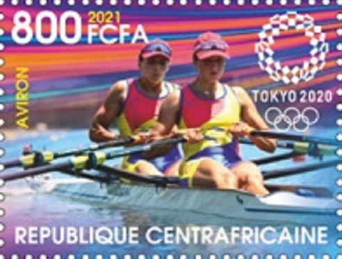 Stamp CAF 2021 Oct.7th MS OG Tokyo 2020 detail