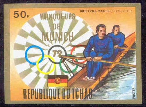 stamp cha 1972 dec. 22nd mi 643 imperforated og munich winners brietzke mager gdr