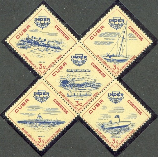 stamp cub 1962 july 25th national sport institution inder mi 781 785 4 