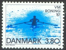 stamp den 1987 aug. 27th wrc copenhagen mi 899 1x