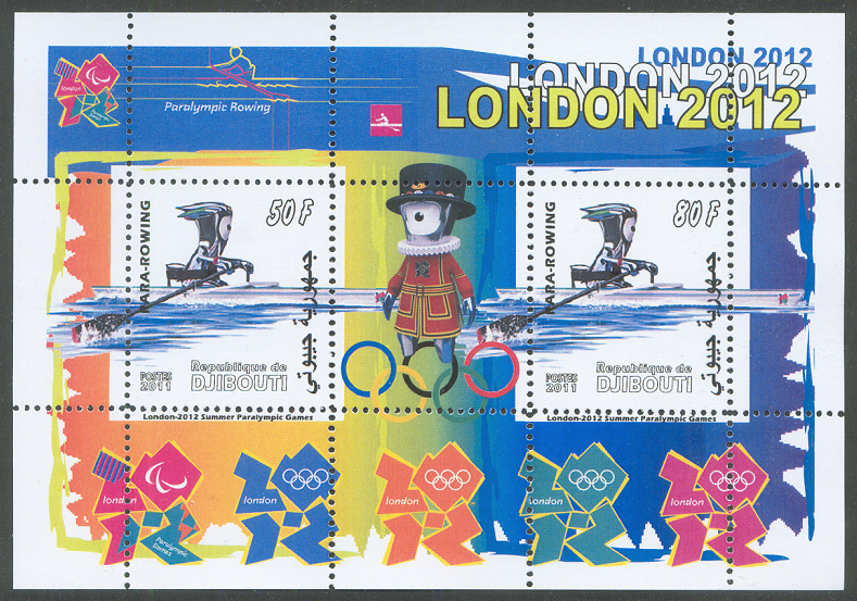 stamp dji 2011 paralympic games london 2012 ms