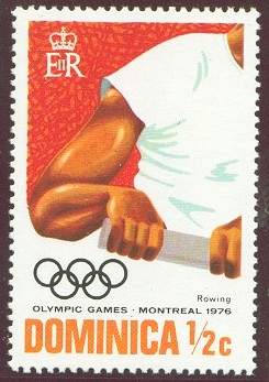 stamp dma 1976 may 24th og montreal mi 488 rower at finish of stroke 