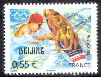 stamp fra 2008 june 16th og beijing mi 4450 4