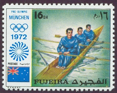 stamp fujeira 1971 dec. og munich mi 1076 a 3x is no olympic event 