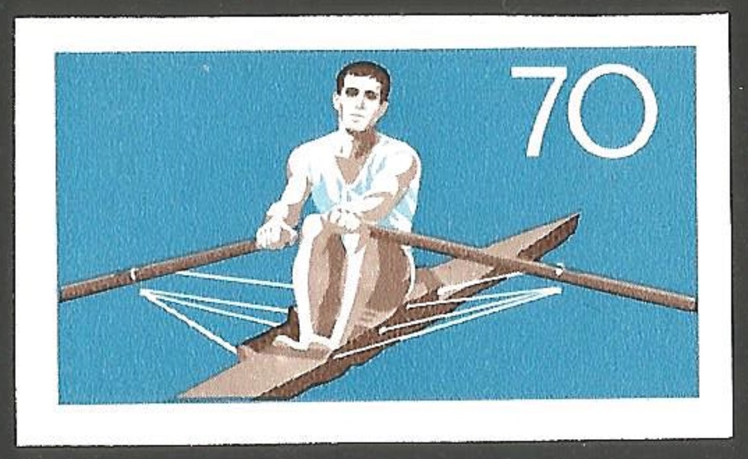 Stamp GDR 1968 Sept. 18th OG Mexico Mi 1409 imperforated proof II