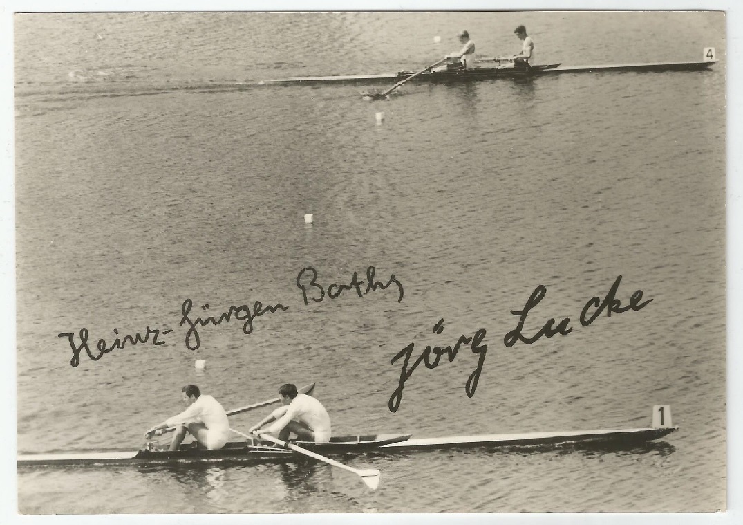 pc gdr 1969 og mexico 1968 h. j. bothe j. lucke gdr winning the m2 gold medal against l. hough a. johnson usa by 06 m