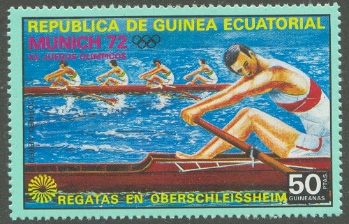 stamp geq 1972 july 25th og munich mi 104 4 race