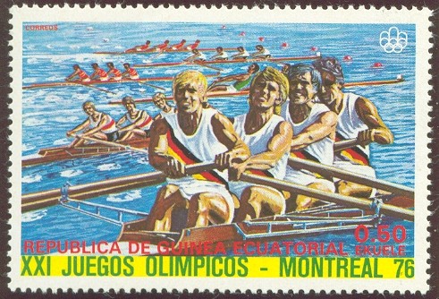 stamp geq 1976 march 5th og montreal 1976 4 race 
