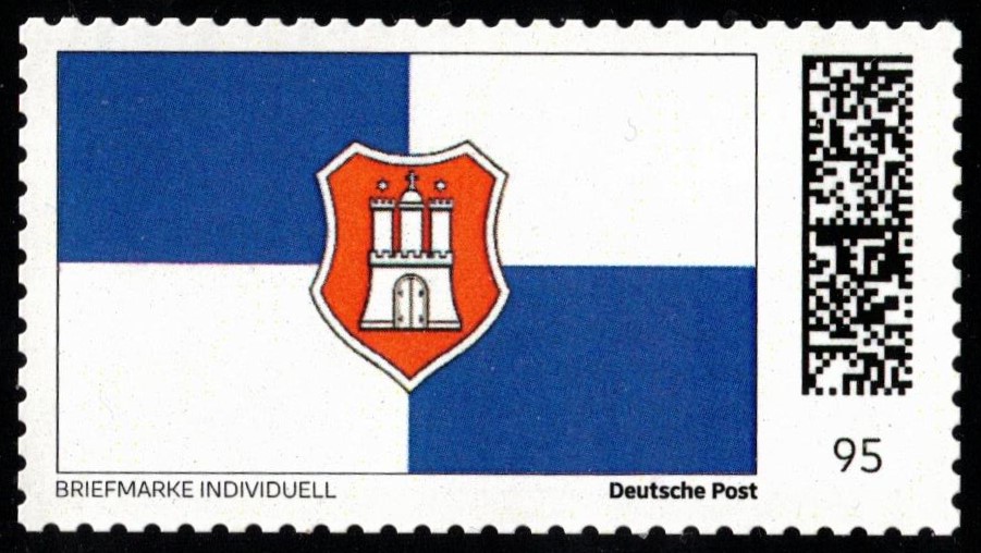 Stamp GER 2025 personalized Hamburg Rudergesellschaft Hansa founded 1872