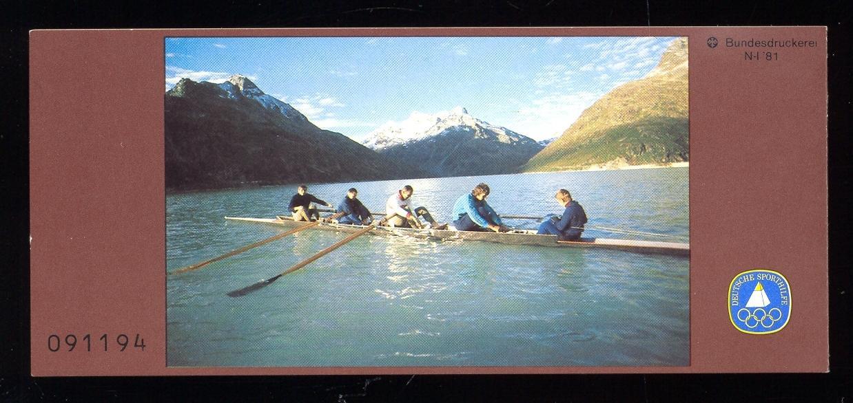 stamp ger 1981 booklet deutsche sporthilfe philex smh 3