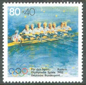 stamp ger 1992 febr. 6th og barcelona mi 1593 m8 