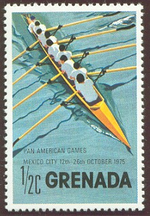 stamp grn 1975 oct. 13th pan american games mexico city mi 701 8 