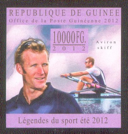 stamp gui 2012 dec. 17th lgendes du sport t 2012 m1x imperforated