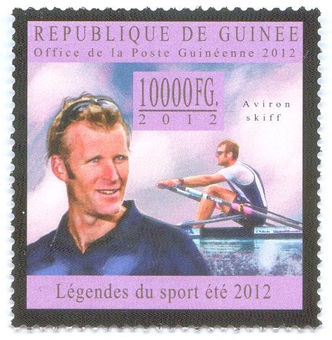 stamp gui 2012 dec. 17th lgendes du sport t 2012 m1x perforated