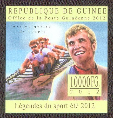 stamp gui 2012 dec. 17th lgendes du sport t 2012 m4x imperforated
