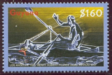 stamp guy 2000 may 15th og sydney henry robert pearce aus olympic champion 1x amsterdam 1928 los angeles 1932 