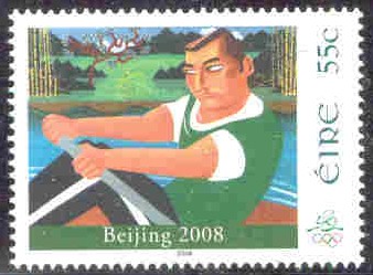 stamp irl 2008 july 15th og beijing mi 1834