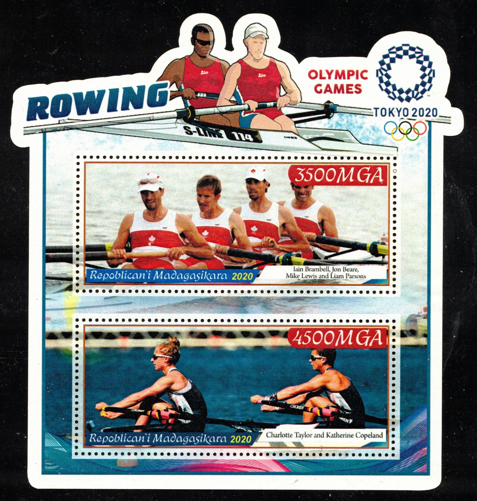 Stamps MAD 2020 SS unauthorized issue M4 and W2x 