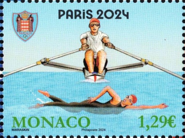 Stamp MON 2024 June 20th SS OG Paris single stamp II