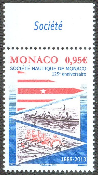 stamp mon 2013 jan. 16th 125th anniversary of sn de monaco