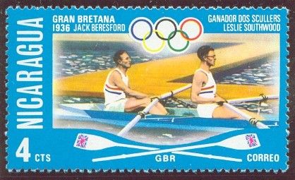 stamp nca 1976 july og montreal mi 1951 gbr 2x beresford southwood olympic champions berlin 1936 