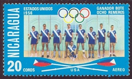 stamp nca 1976 july og montreal mi 1957 8 usa olympic champion melbourne 1956 