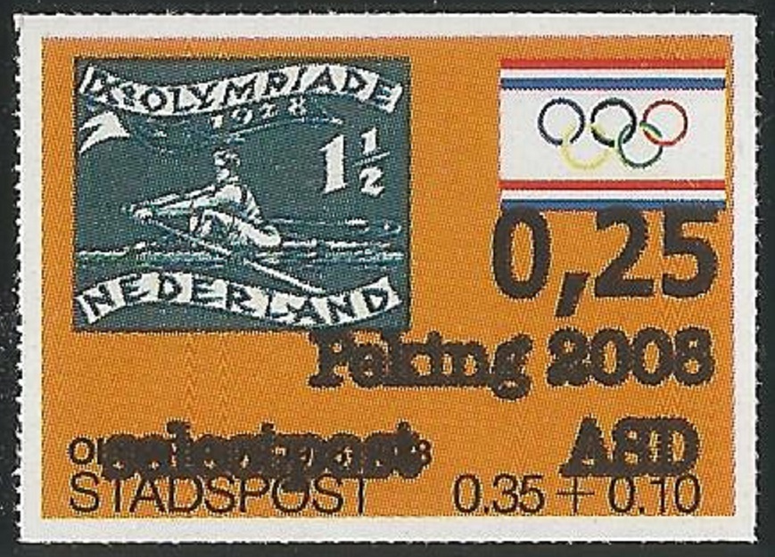 Stamp NED 2008 Local Mail selectpost ASD OG Beijing