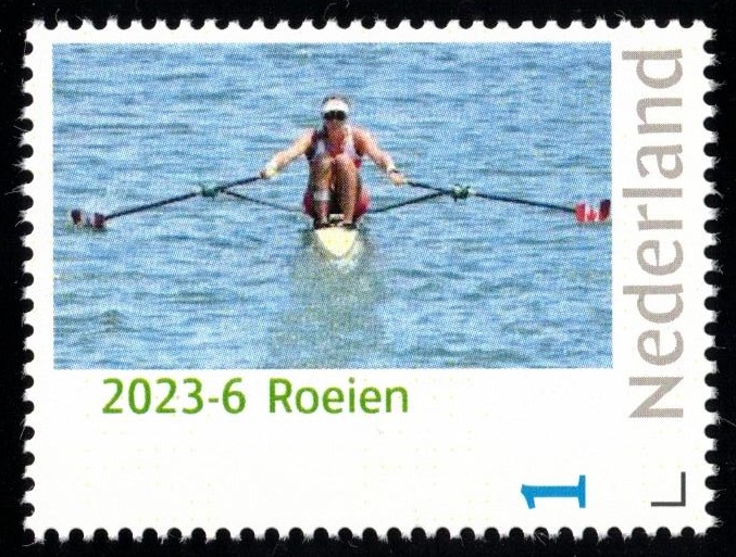 Stamp NED 2023 6 Single sculler