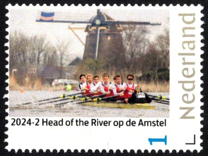 Stamp NED 2024 2 Amsterdam Regatta Head of the River Amstel personalized issue
