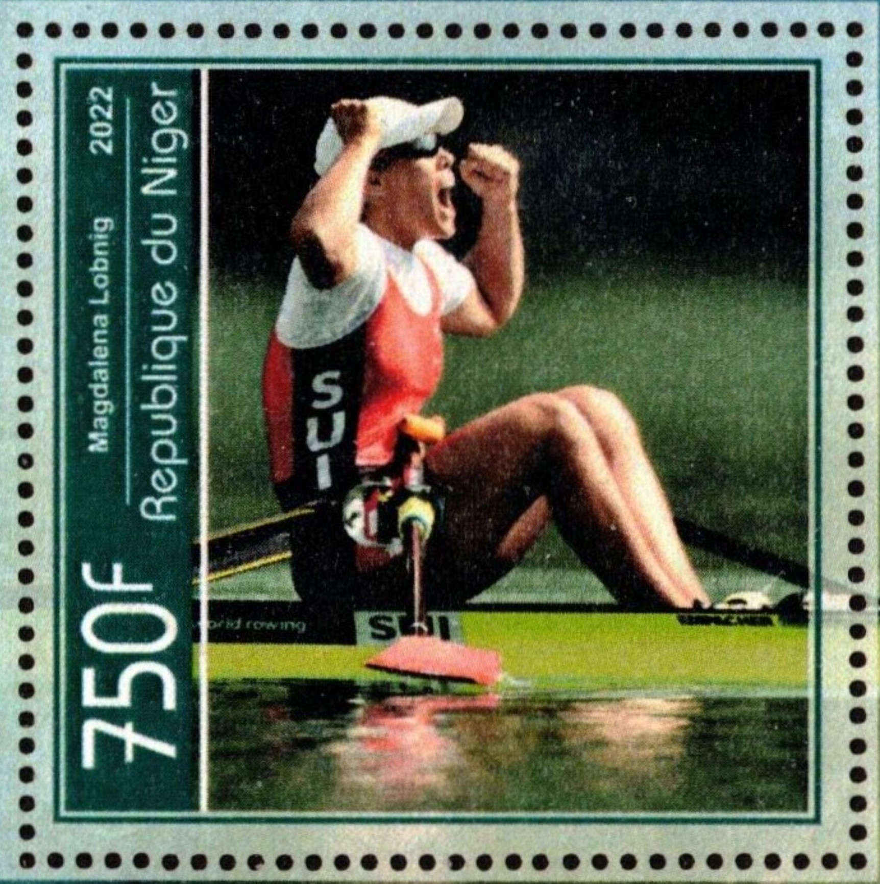 Stamp NIG 2022 unauthorized issue Magdalena Lobnig AUT