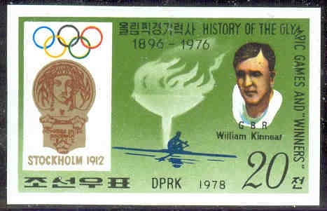 stamp prk 1978 june 16th history of og and winners w. kinnear stockholm 1912 mi 1763 b imperforated kinnear s head 1x 