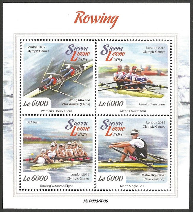 Stamp SLE 2015 gold medal winners OG London 2012 MS