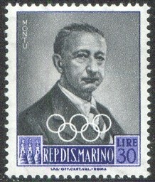 stamp smr 1959 may 19th ioc presidents mi 614 carlo montu 1869 1949 