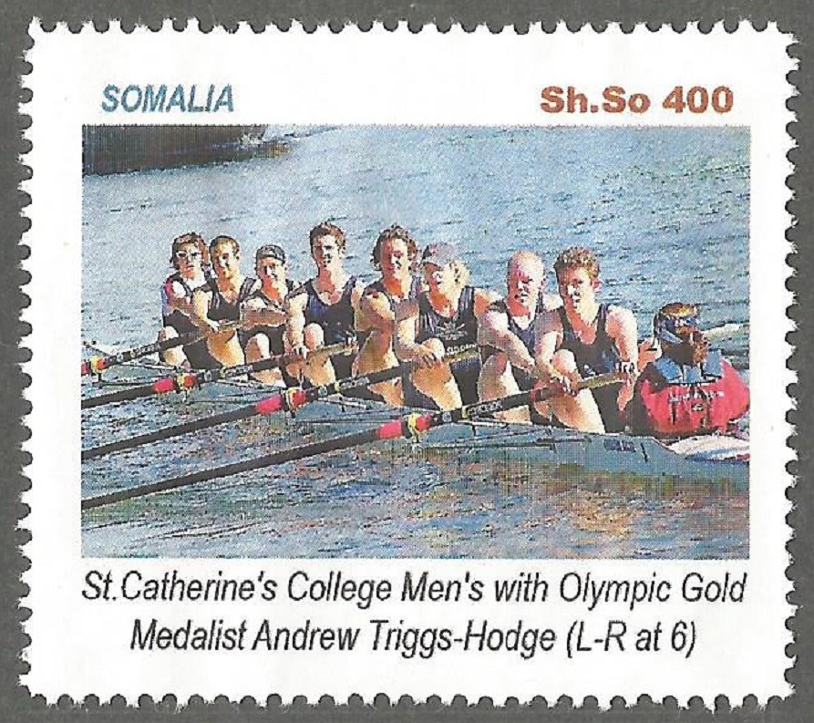 Stamp SOM unauthorized undated Olympic goldmedal winner 2016 Andrew Triggs Hodge GBR 