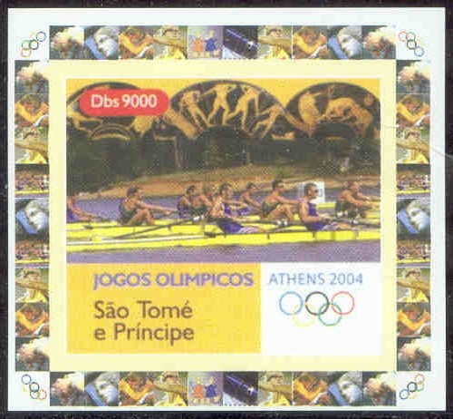 stamp stp 2004 og athens ss crew rowing imperforated