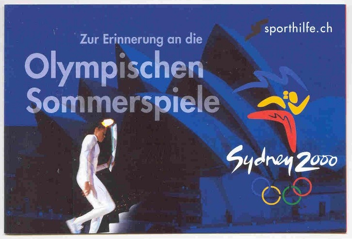 stamp sui 2000 sept. 15th booklet sporthilfe mi mh 119 with mi 1735 37 front page 