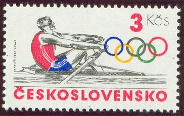 stamp tch 1984 sept. 9th olympic sport mi 2784 single sculler 