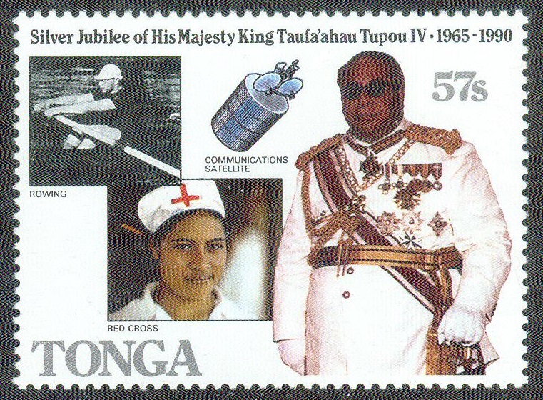 Stamp TGA 1990 July 4th Kings silver jubilee Mi 1134
