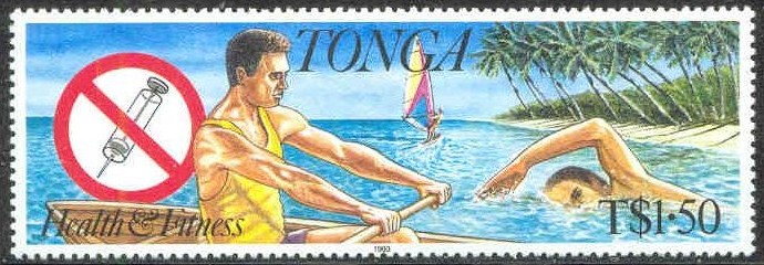 stamp tga 1993 march 16th health fitness mi 1270 bowman of gig on stroke side 