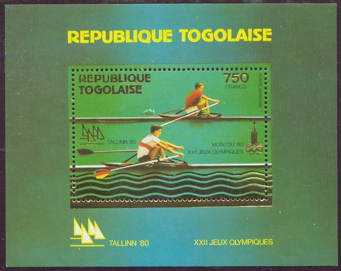 stamp tog 1980 febr. 29th ms og moscow mi bl. 155 a karppinen beating kolbe at og montreal 1976 