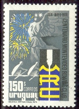stamp uru 1975 jan. 27th mi 1340 centenary of montevideo rc