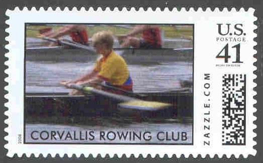 stamp usa 2008 zazzle.com corvallis rc catherine holdorf in a sweep oar race horizontal