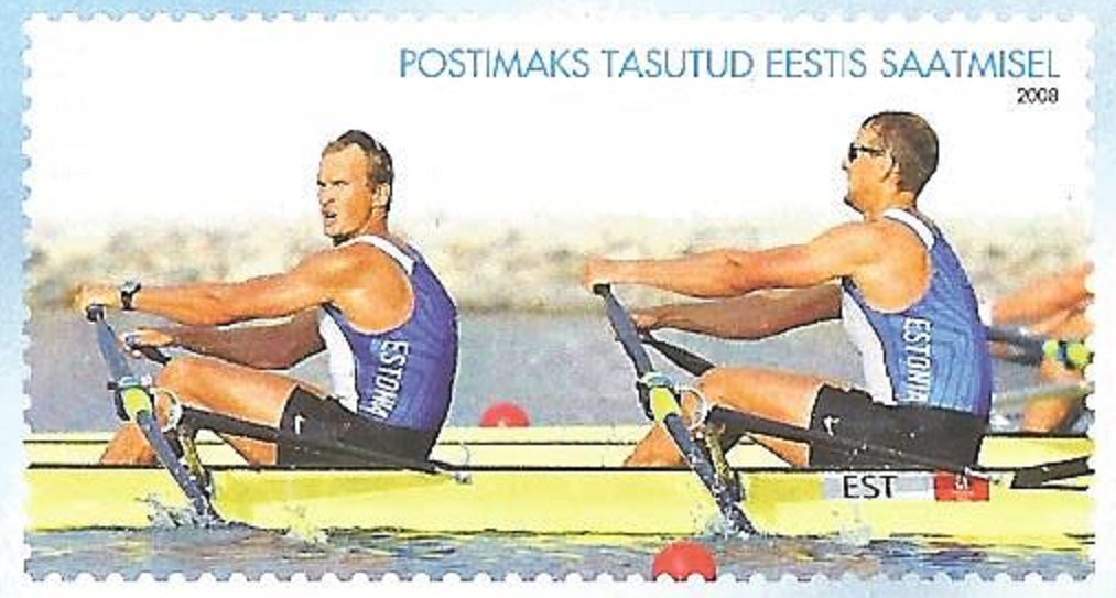 Stationary I EST 2008 Sept. 25th J.Jaanson T. Endrekson EST silver medal winners M2X at OG Beijing detail