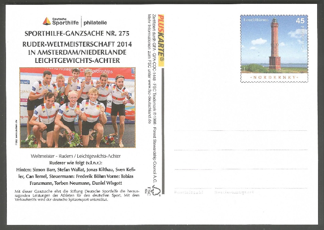 stationary ii ger 2014 sporthilfe no. 275 wrc amsterdam lm8 gold medal winner crew ger