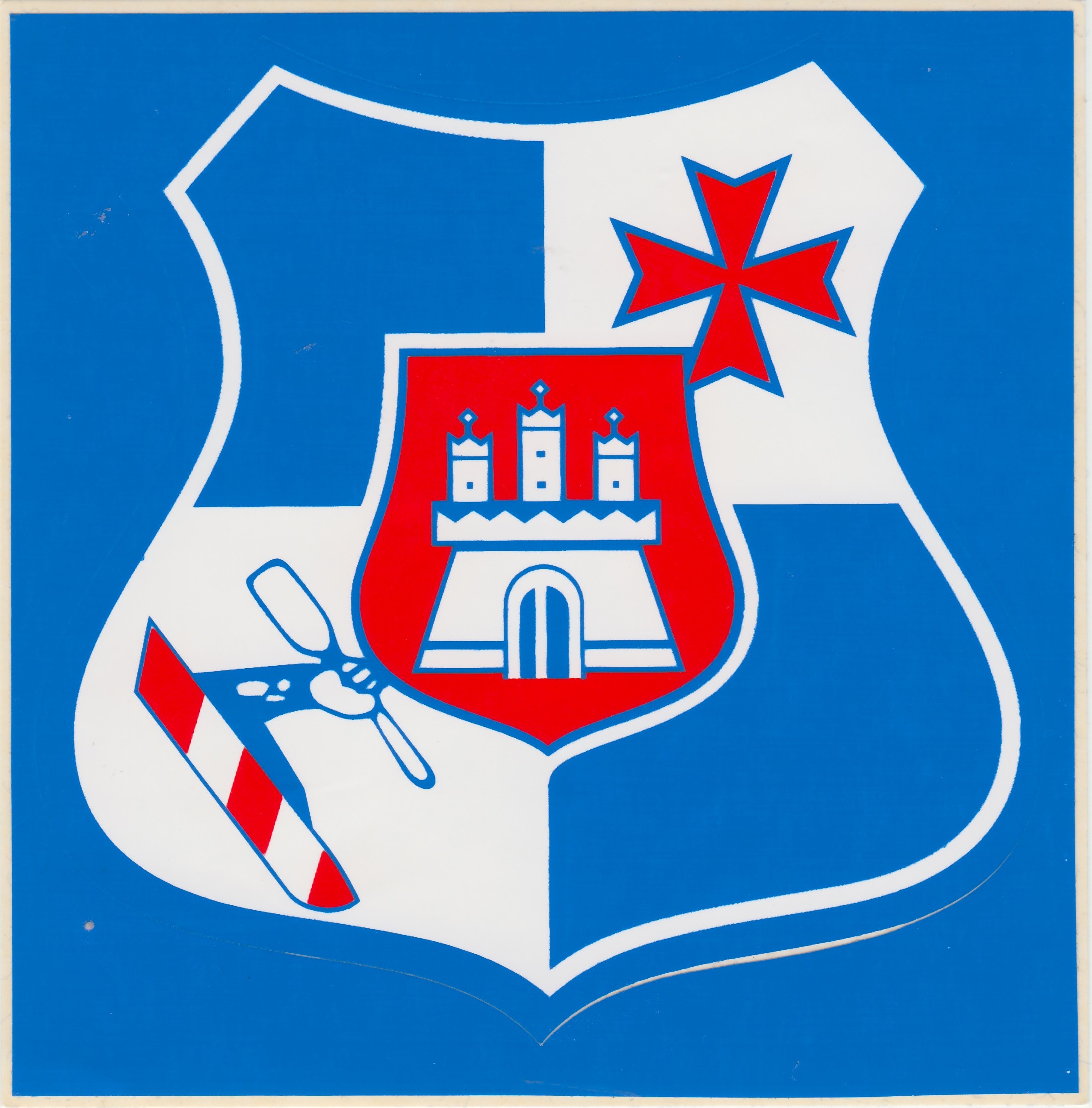 Sticker GER Hamburg Allgemeiner Alster Club und Norddeutscher Ruderer Bund Landesruderverband Hamburg